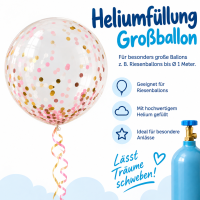 Heliumfüllung Großballon bis Ø 1 m