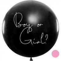 PartyDeco Riesenballon „Boy or Girl“ mit rosa...