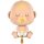 Grabo Folienballon XXL Baby mit Schnuller, 44 × 57 cm