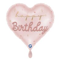 Grabo Folienballon Herz „Happy Birthday“, 46...