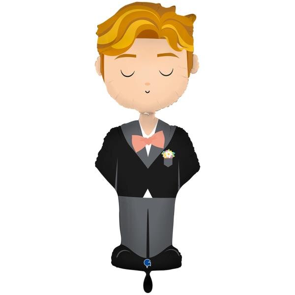 Grabo Folienballon XXL Bräutigam „The Groom“, 136 cm