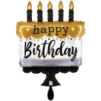 Grabo Folienballon „Happy Birthday“ Retro...