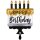 Grabo Folienballon „Happy Birthday“ Retro Rainbow, 43 cm