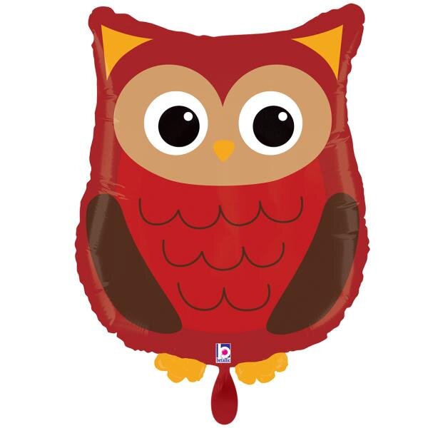 Grabo Folienballon XXL Eule „Woodland Owl“, 43 × 53 cm