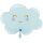 Grabo Folienballon XXL Wolke, 62 × 45 cm – Satin Pastellblau