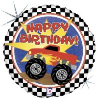 Grabo Folienballon „Happy Birthday“ Monster...