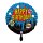 GRABO Folienballon Happy Birthday, rund 46 cm – Schwarz/Gold