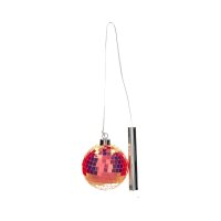 GIFT COMPANY Disco LED-Kugel &Oslash; 8 cm &ndash; Neon Pink