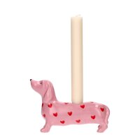 GIFT COMPANY Mignon Kerzenhalter Dackel mit Herzen 17 cm...