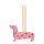 GIFT COMPANY Mignon Kerzenhalter Dackel mit Herzen 17 cm &ndash; Rosa/Rot