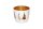 GIFT COMPANY Madras Windlicht M &bdquo;Tannen&ldquo; &Oslash; 10 cm &ndash; Wei&szlig;/Gold