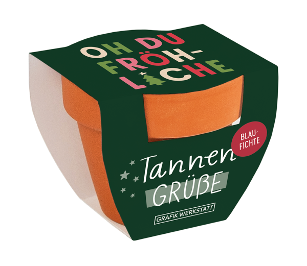 Grafik Werkstatt Tannengrüße „Oh du Fröhliche“ Blaufichte