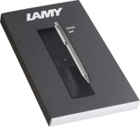 LAMY econ brushed M Set m. Lederetui Kugelschreiber